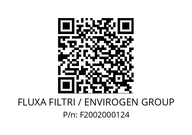   FLUXA FILTRI / ENVIROGEN GROUP F2002000124