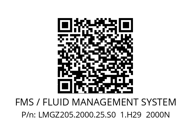   FMS / FLUID MANAGEMENT SYSTEM LMGZ205.2000.25.S0  1.H29  2000N