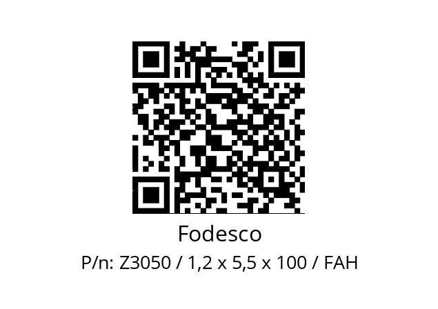   Fodesco Z3050 / 1,2 x 5,5 x 100 / FAH