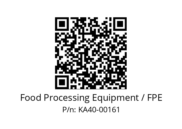   Food Processing Equipment / FPE KA40-00161