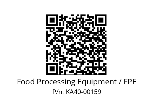   Food Processing Equipment / FPE KA40-00159