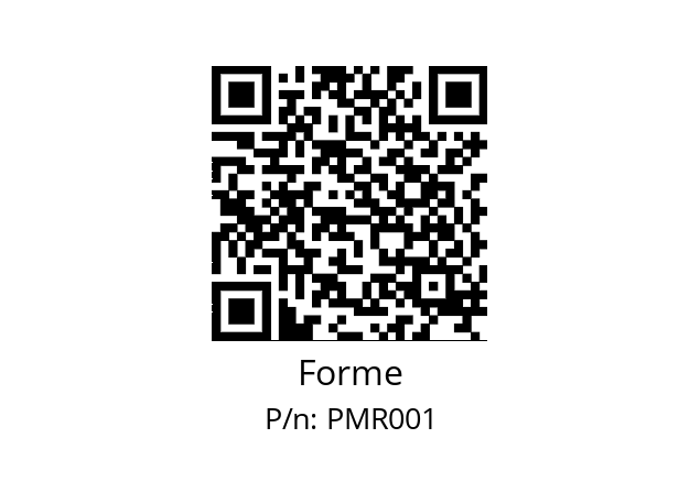   Forme PMR001