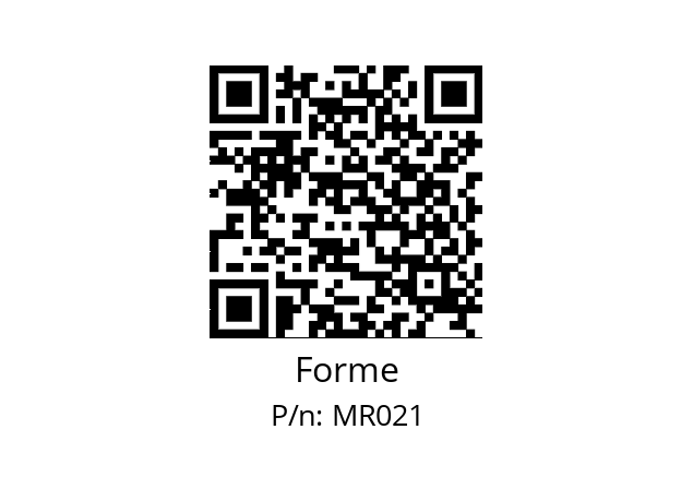   Forme MR021