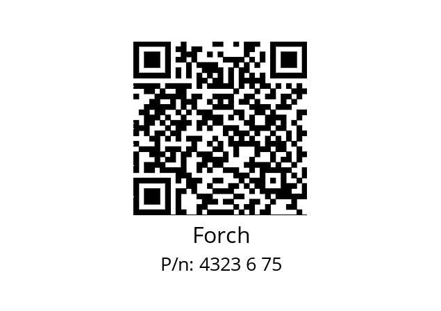   Forch 4323 6 75