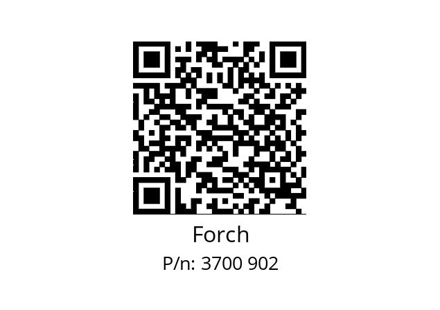   Forch 3700 902