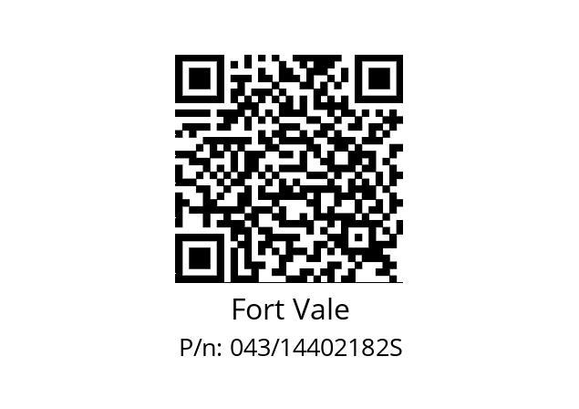   Fort Vale 043/14402182S