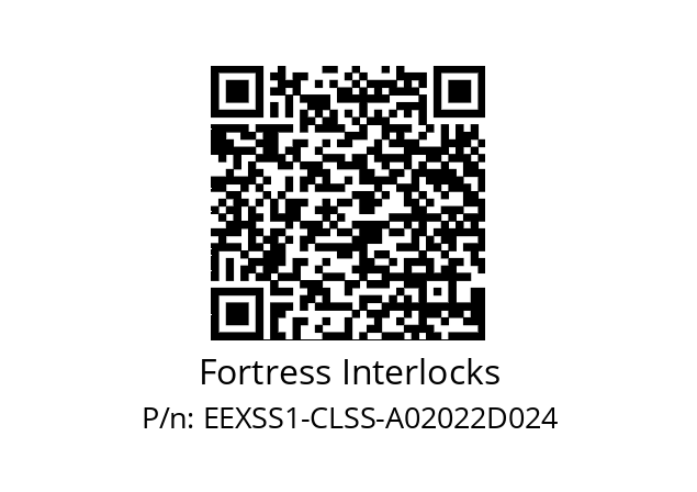   Fortress Interlocks EEXSS1-CLSS-A02022D024