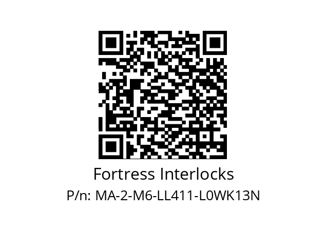   Fortress Interlocks MA-2-M6-LL411-L0WK13N