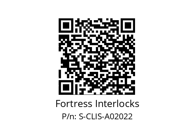  ITM-00020321 Fortress Interlocks S-CLIS-A02022