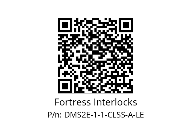  ITM-00429734 Fortress Interlocks DMS2E-1-1-CLSS-A-LE