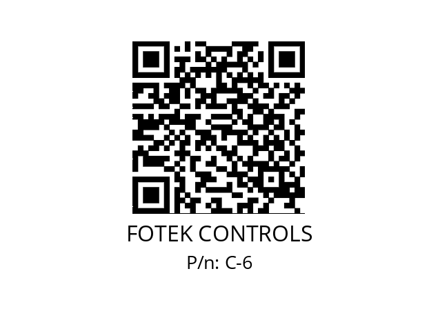   FOTEK CONTROLS C-6