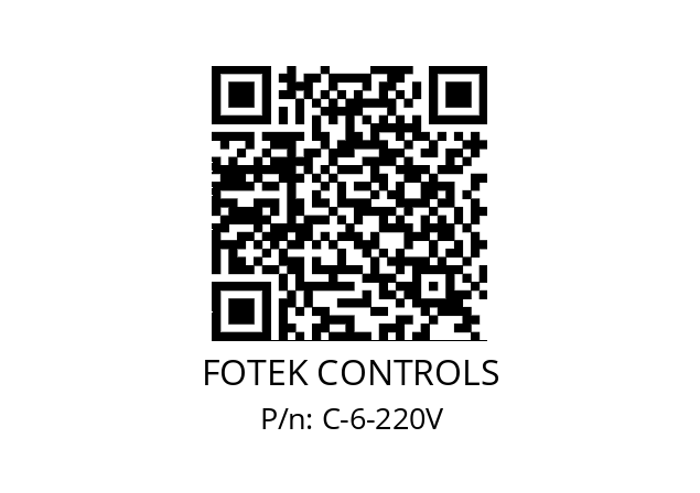   FOTEK CONTROLS C-6-220V