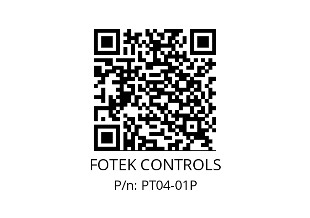   FOTEK CONTROLS PT04-01P