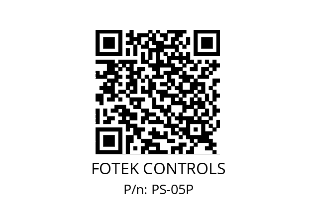   FOTEK CONTROLS PS-05P