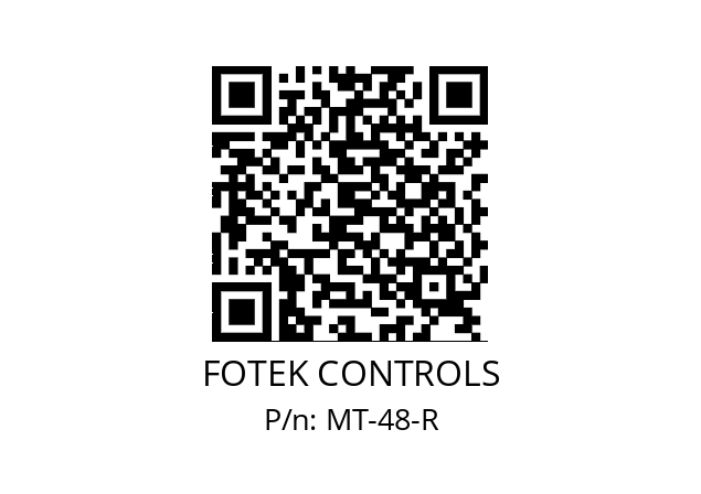   FOTEK CONTROLS MT-48-R