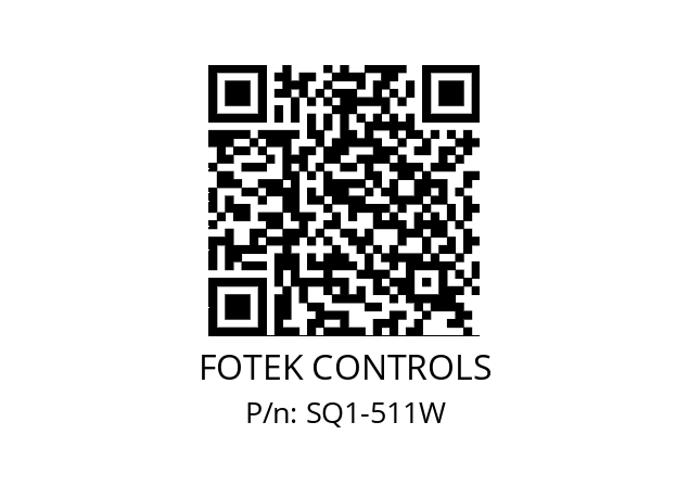   FOTEK CONTROLS SQ1-511W