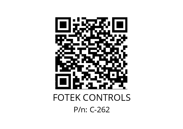   FOTEK CONTROLS C-262