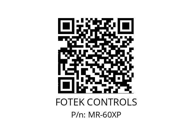   FOTEK CONTROLS MR-60XP