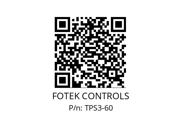   FOTEK CONTROLS TPS3-60