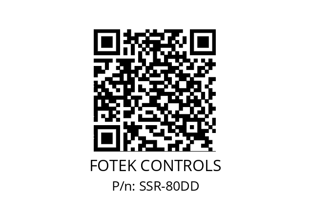   FOTEK CONTROLS SSR-80DD