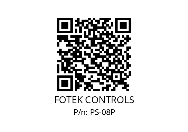   FOTEK CONTROLS PS-08P