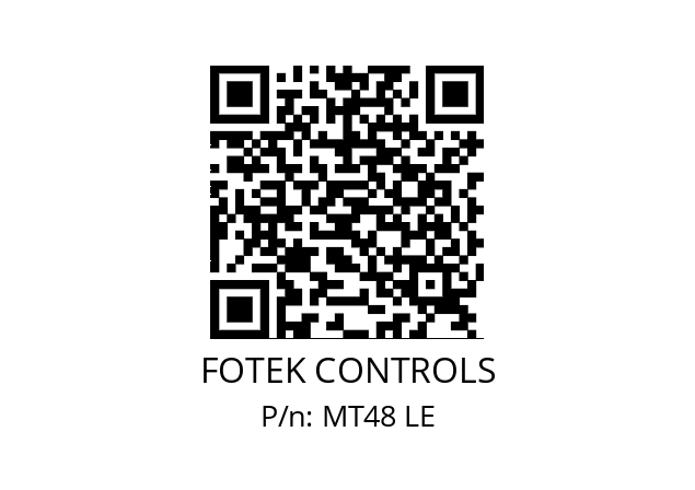   FOTEK CONTROLS MT48 LE