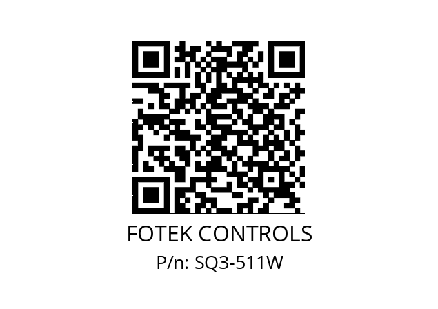   FOTEK CONTROLS SQ3-511W