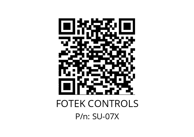   FOTEK CONTROLS SU-07X