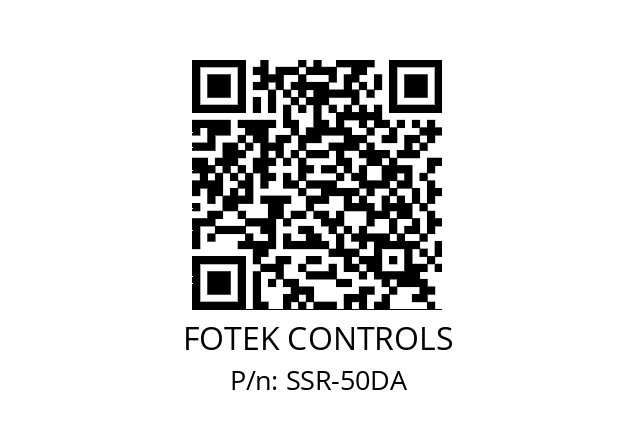   FOTEK CONTROLS SSR-50DA