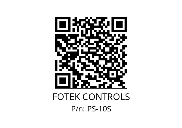   FOTEK CONTROLS PS-10S