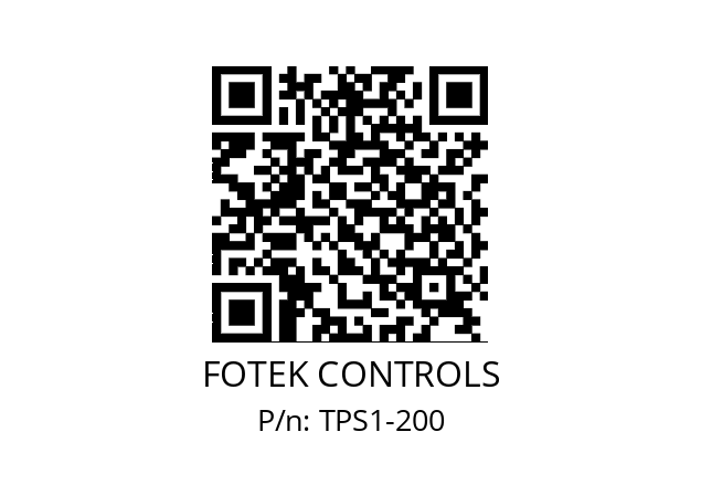   FOTEK CONTROLS TPS1-200