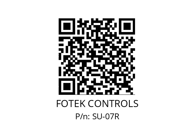   FOTEK CONTROLS SU-07R