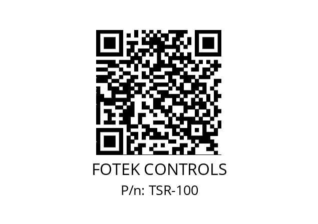   FOTEK CONTROLS TSR-100