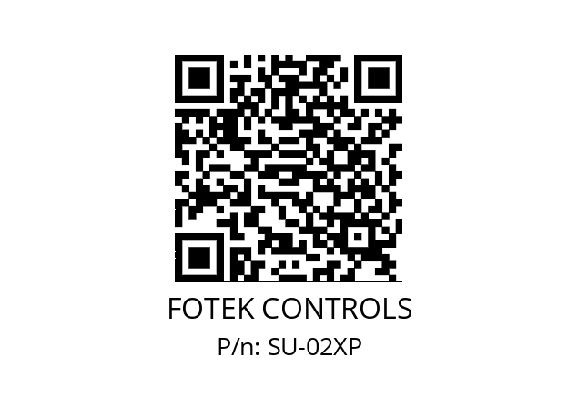   FOTEK CONTROLS SU-02XP