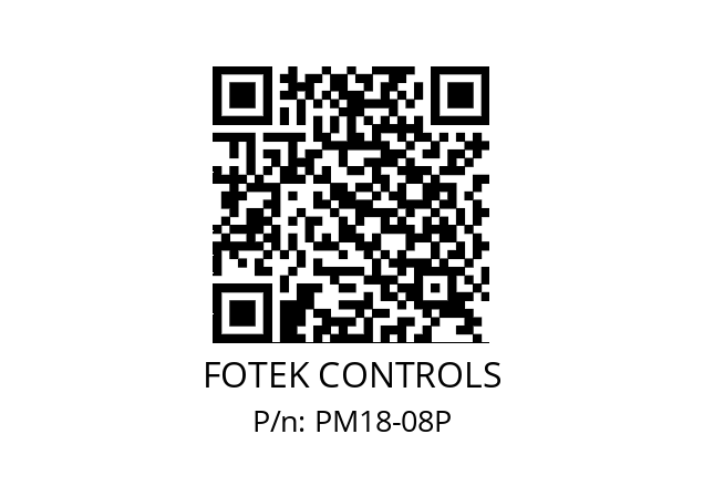   FOTEK CONTROLS PM18-08P