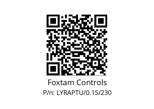   Foxtam Controls LYRAPTU/0.1S/230