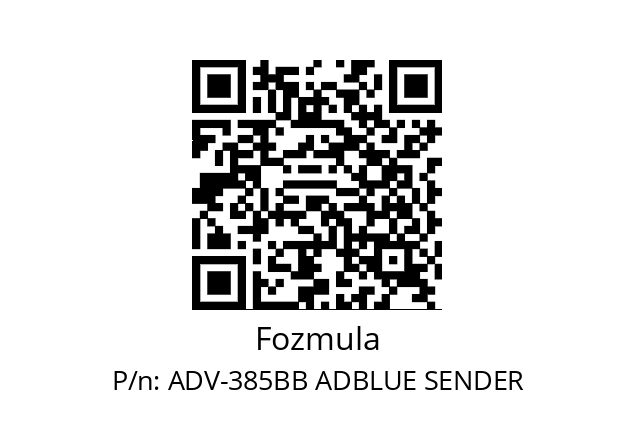   Fozmula ADV-385BB ADBLUE SENDER