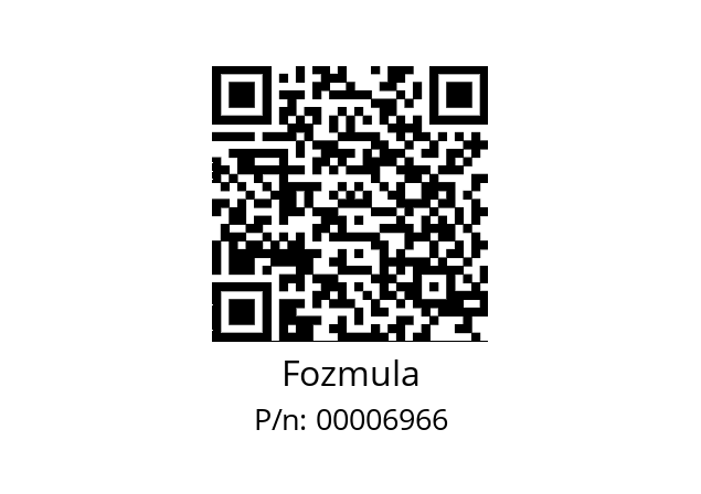   Fozmula 00006966