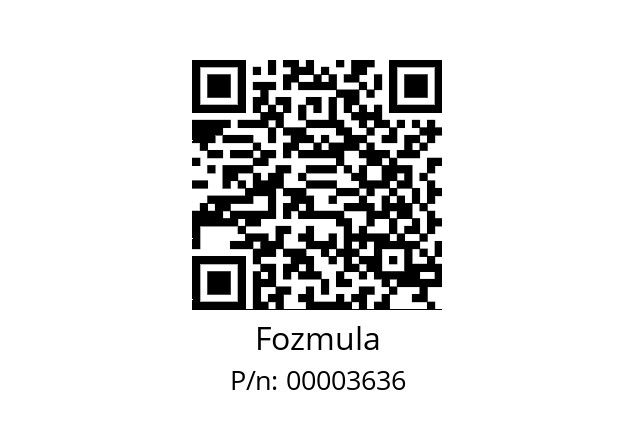   Fozmula 00003636