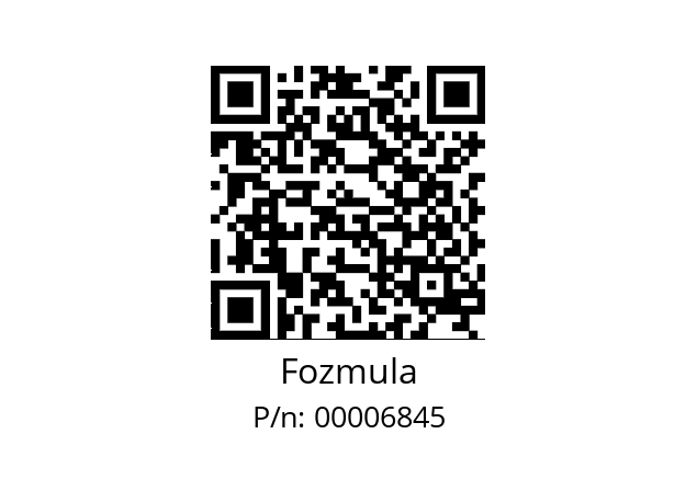   Fozmula 00006845