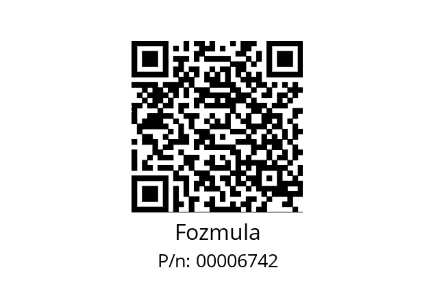   Fozmula 00006742