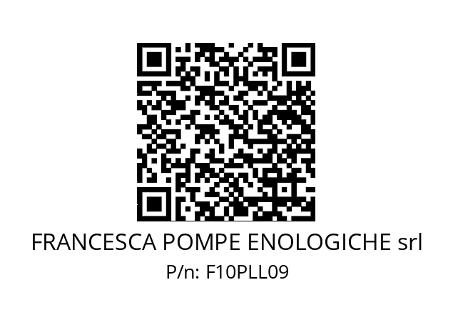   FRANCESCA POMPE ENOLOGICHE srl F10PLL09