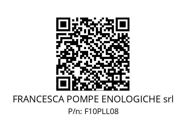   FRANCESCA POMPE ENOLOGICHE srl F10PLL08