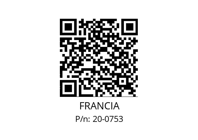   FRANCIA 20-0753