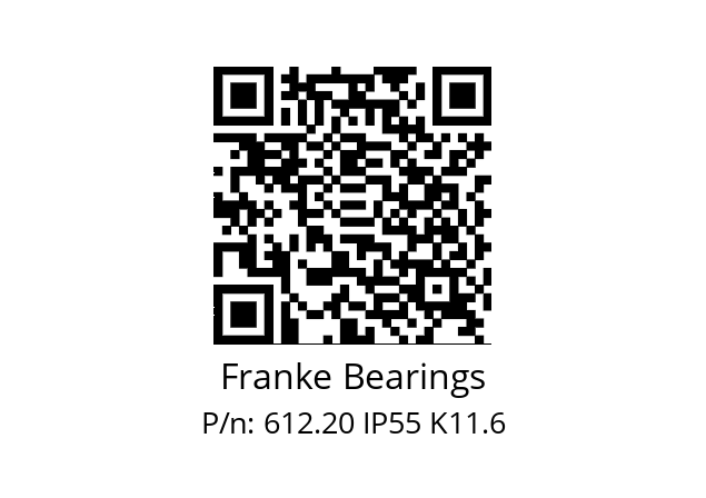   Franke Bearings 612.20 IP55 K11.6