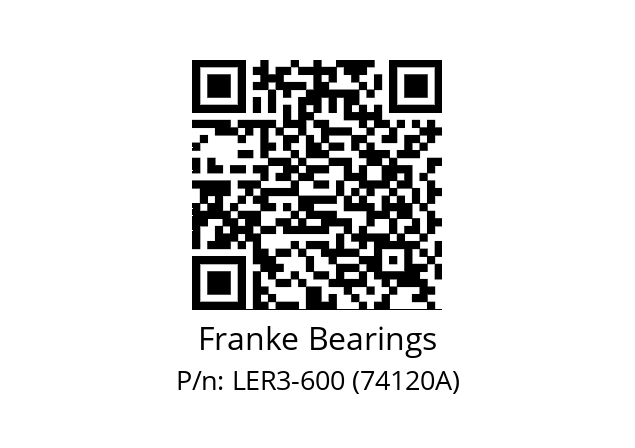   Franke Bearings LER3-600 (74120A)