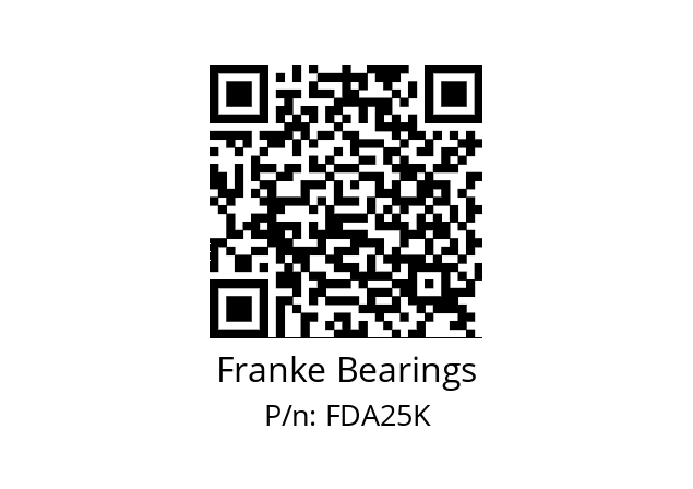   Franke Bearings FDA25K