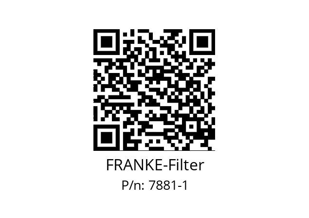   FRANKE-Filter 7881-1