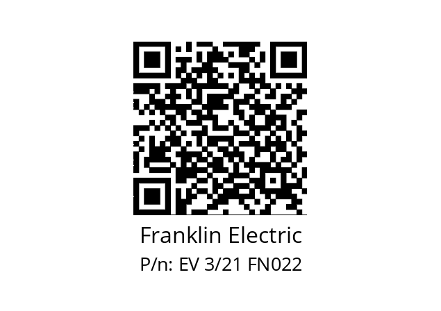   Franklin Electric EV 3/21 FN022