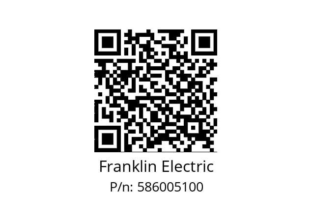   Franklin Electric 586005100